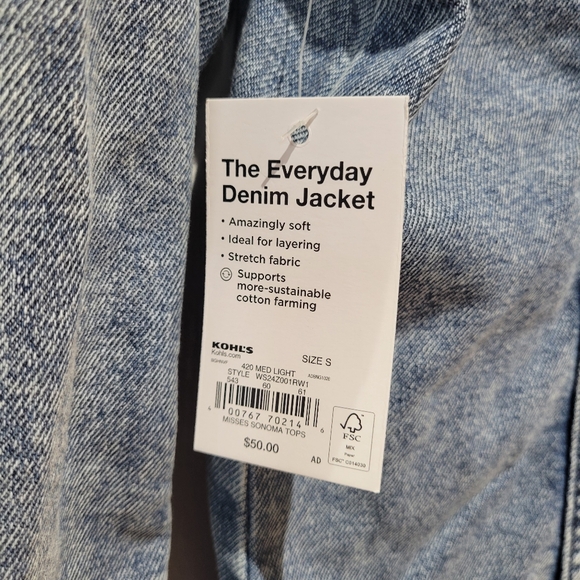 Sonoma jean jacket - Picture 5 of 10